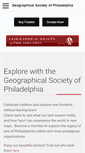 Mobile Screenshot of geographicalsociety.org