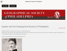 Tablet Screenshot of geographicalsociety.org
